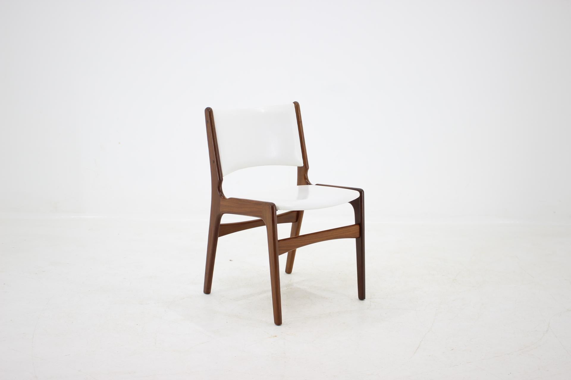 1960s Set of 4 Teak Dining Chairs, Denmark In Good Condition In Praha, CZ