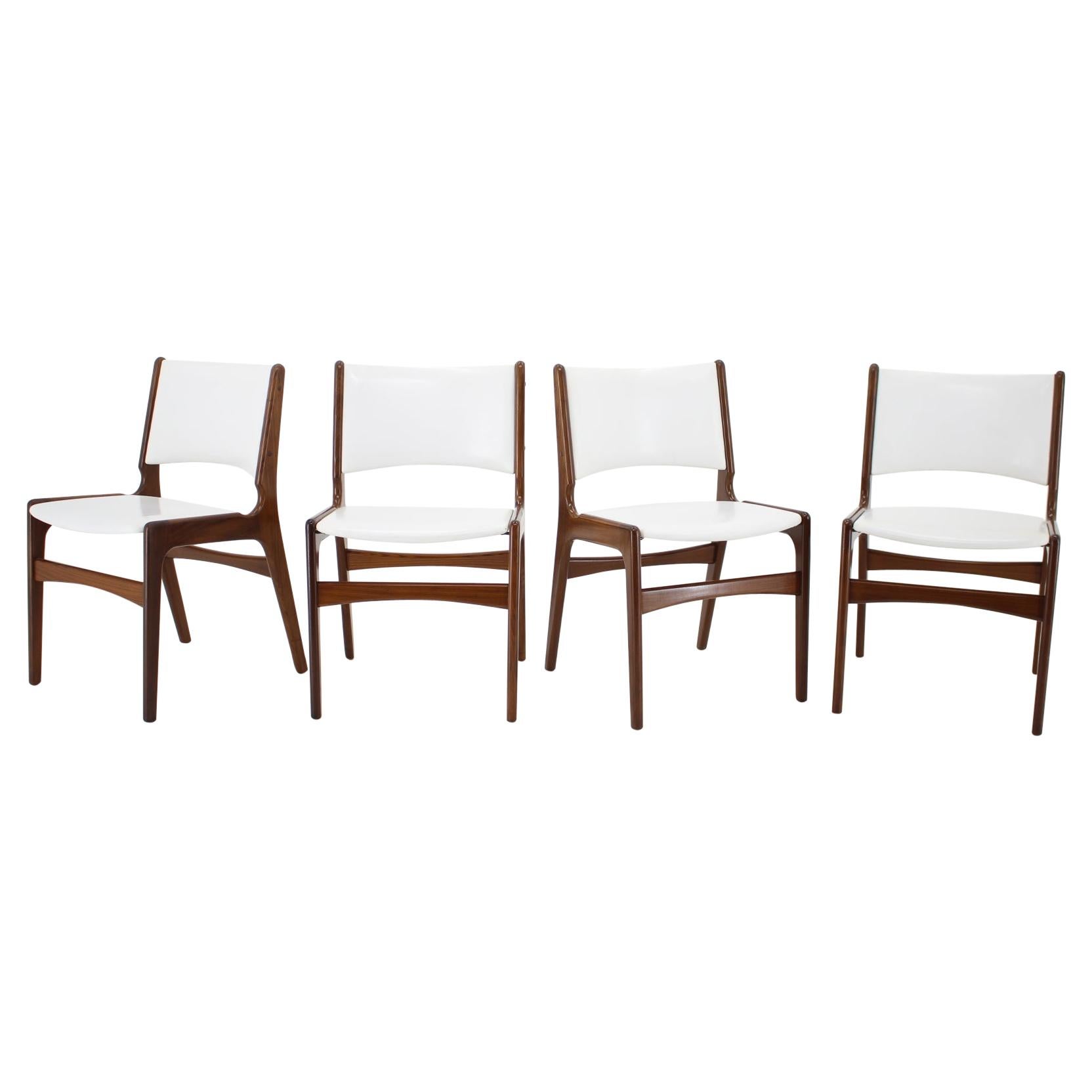 1960s Set of 4 Teak Dining Chairs, Denmark