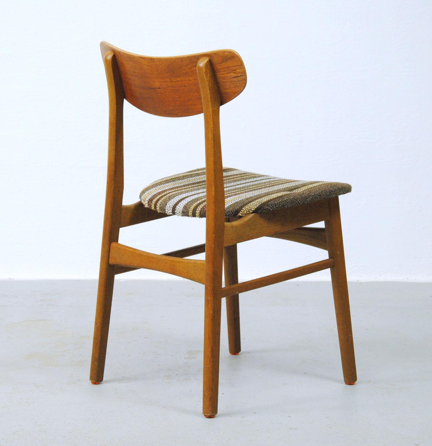 1960s Set of 5 Danish Vintage Dining Chairs in Teak en vente 1