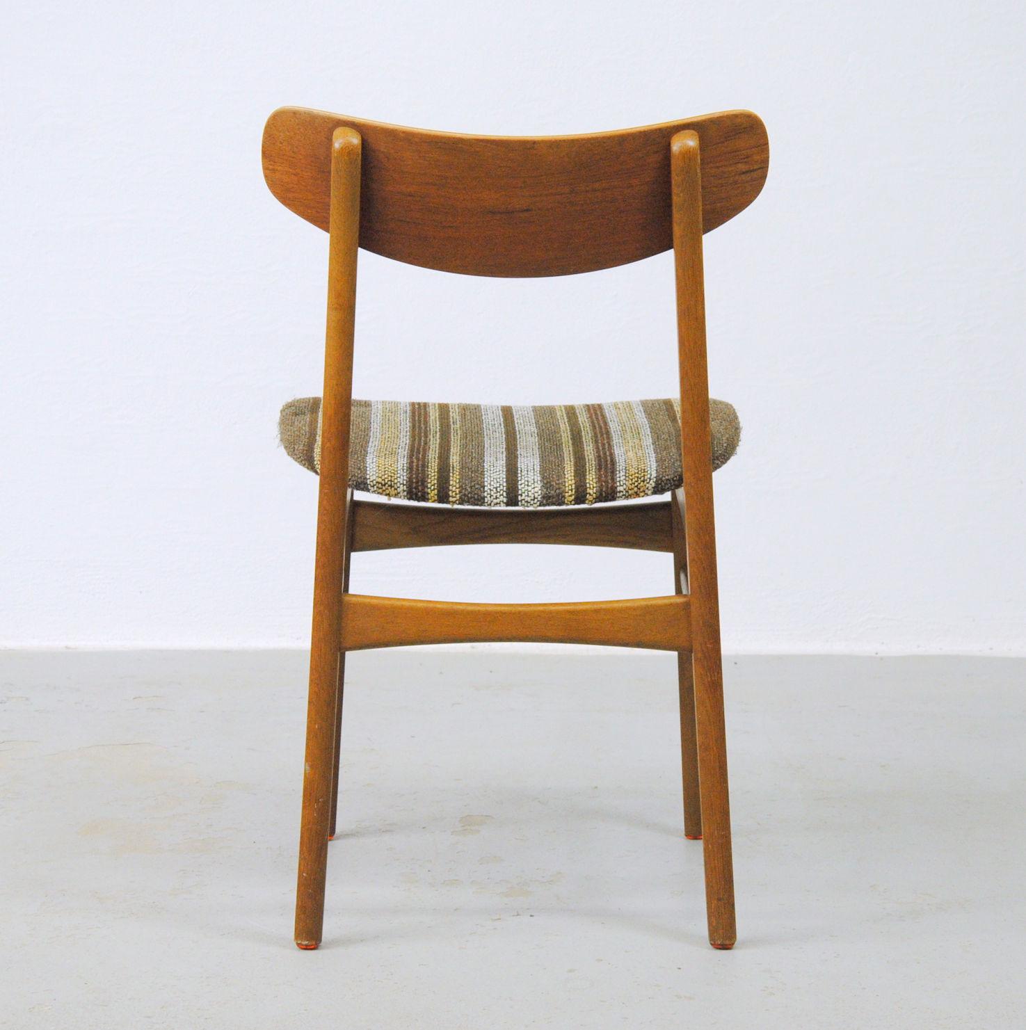 1960s Set of 5 Danish Vintage Dining Chairs in Teak en vente 2