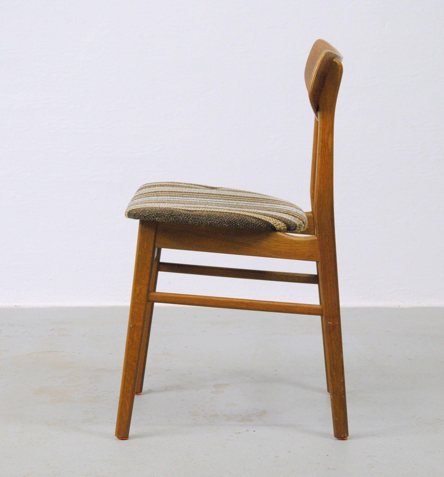 1960s Set of 5 Danish Vintage Dining Chairs in Teak en vente 4