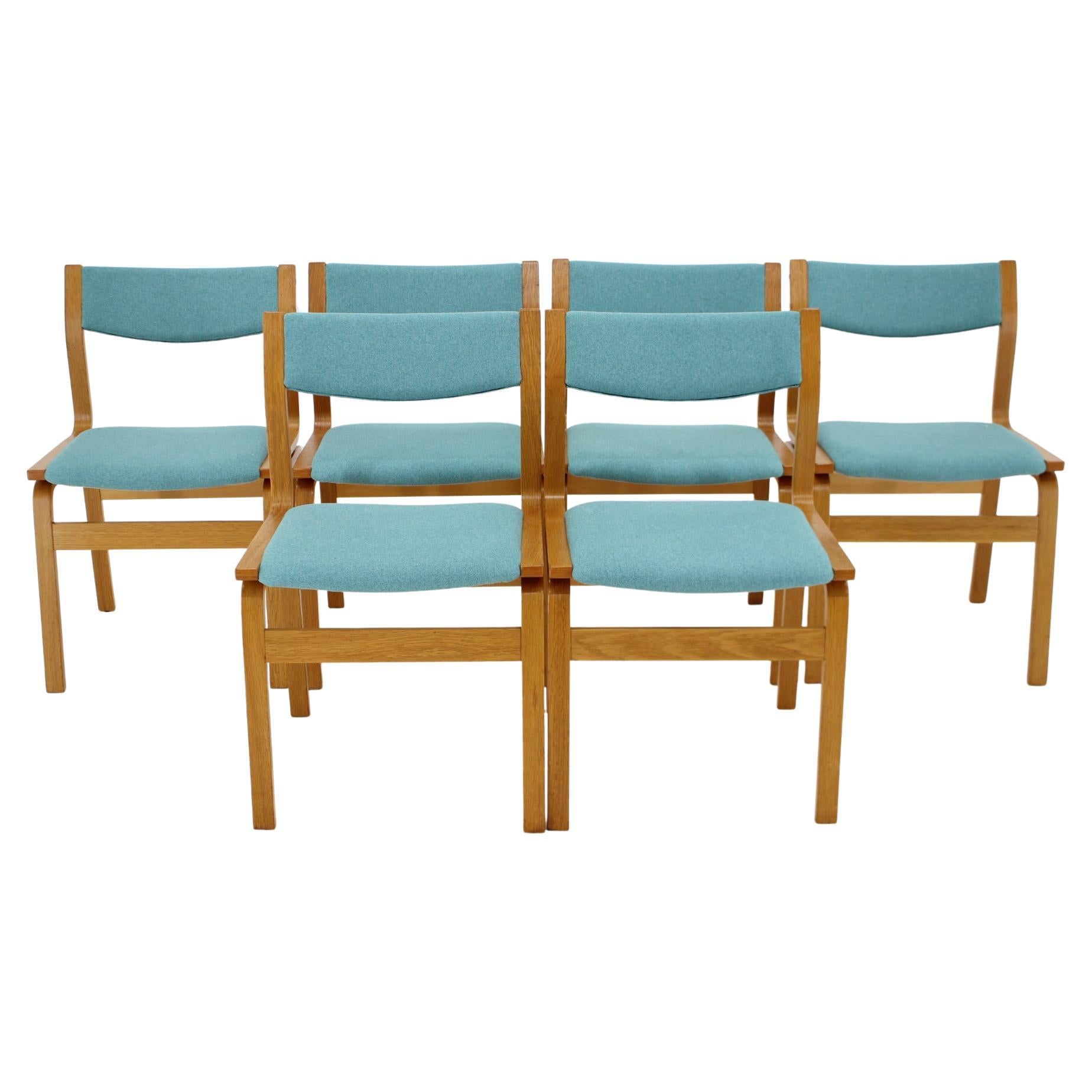 1960s Set of 6 Bentwood Dining Chairs, Denmark