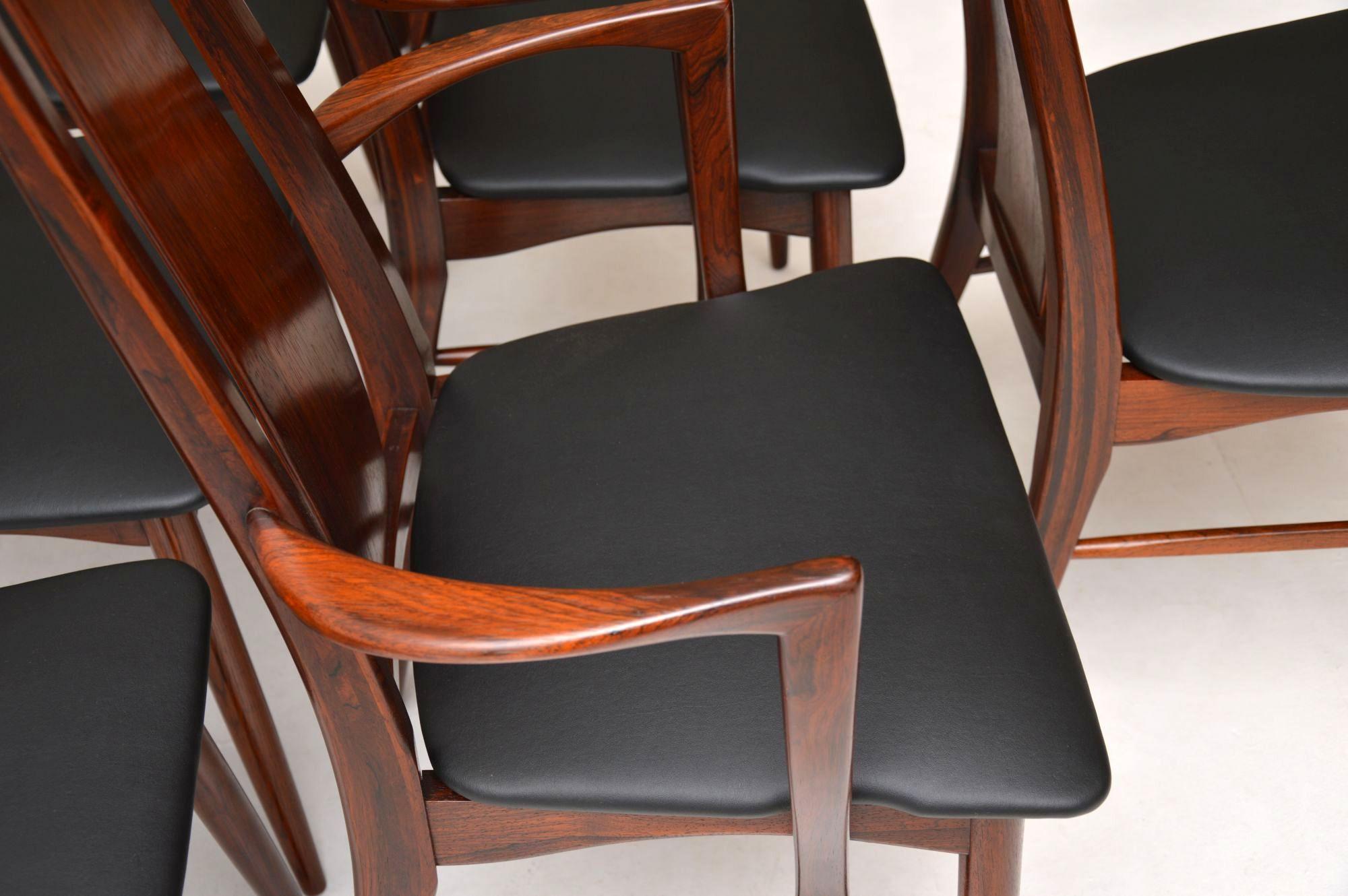 Mid-20th Century 1960’s Set of 6 Danish Dining Chairs by Niels Koefoed