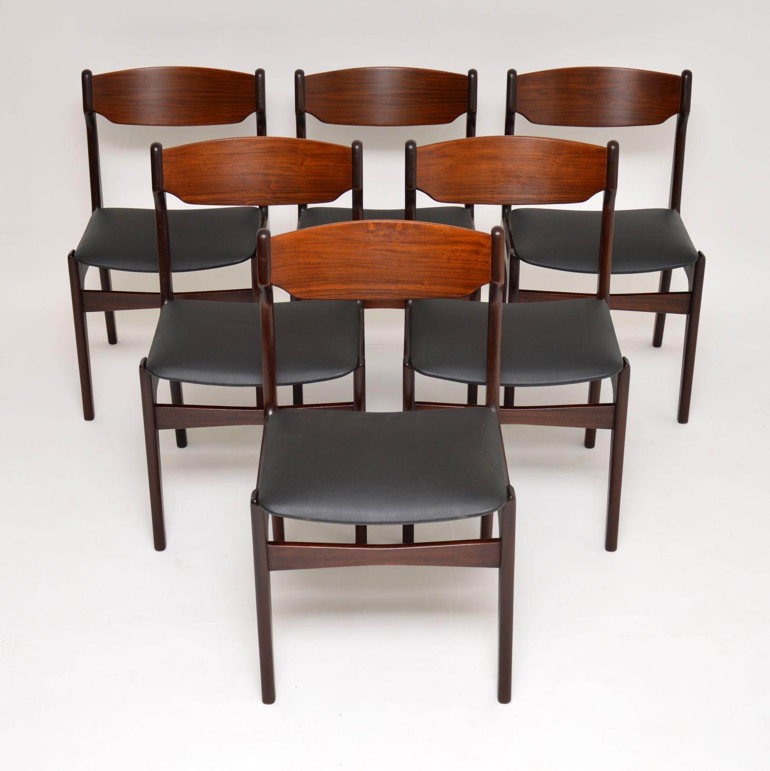 1960s Set of 6 Danish Dining Chairs 9