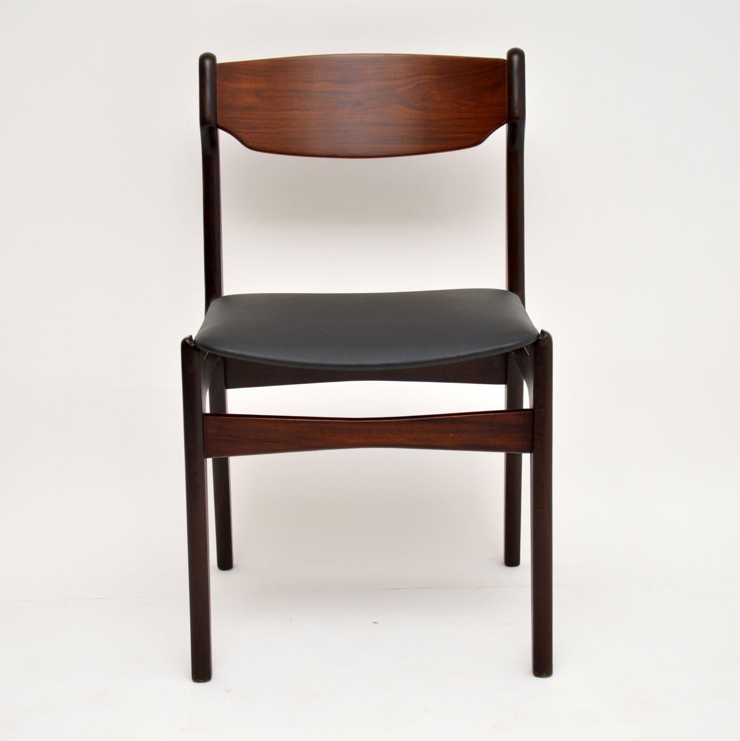 1960s Set of 6 Danish Dining Chairs In Good Condition In London, GB