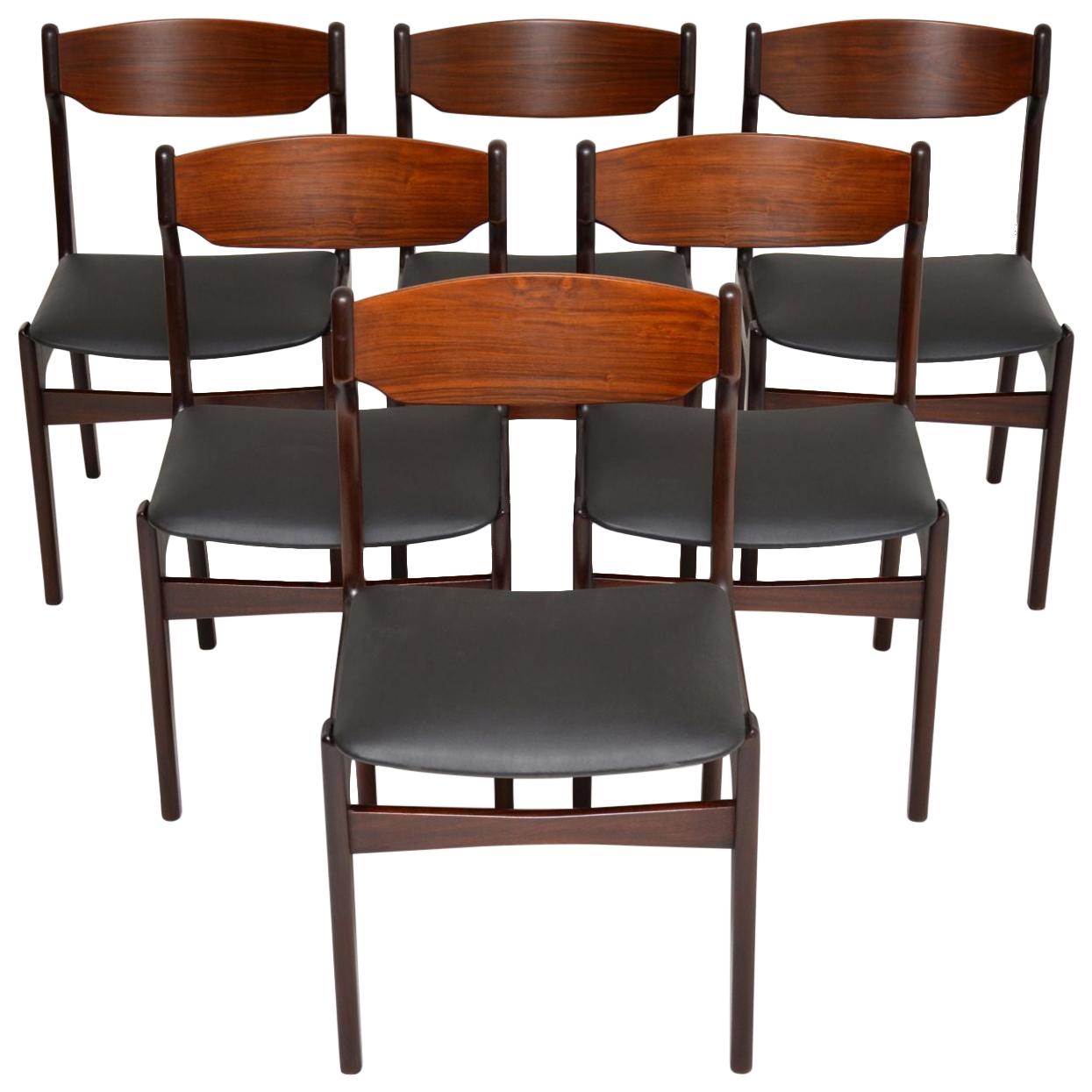 1960s Set of 6 Danish Dining Chairs