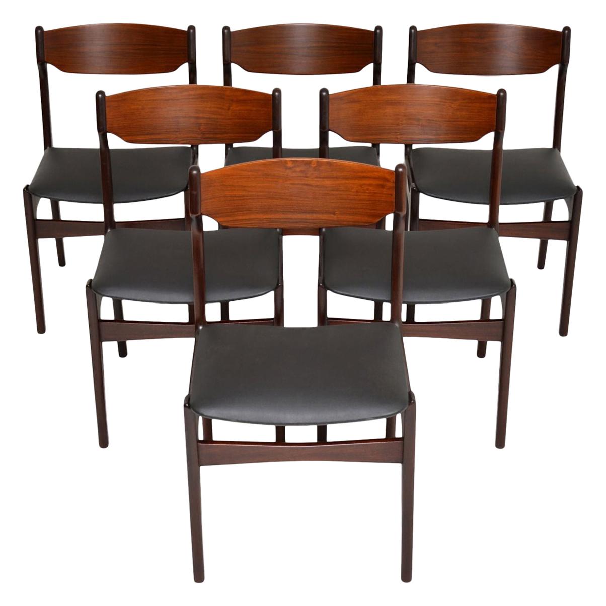 1960s Set of 6 Danish Dining Chairs