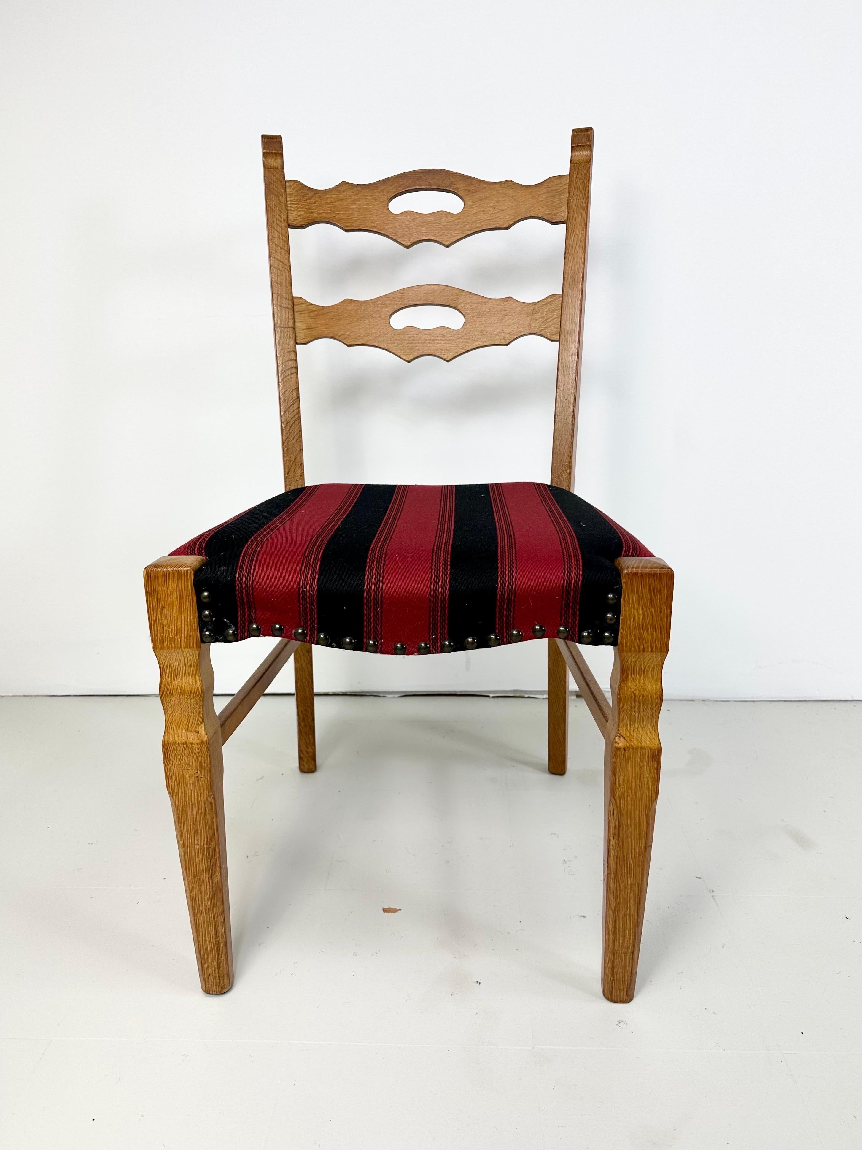 Scandinavian Modern 1960s Set of 6 Dining Chairs by Henning Kjaernulf For Sale