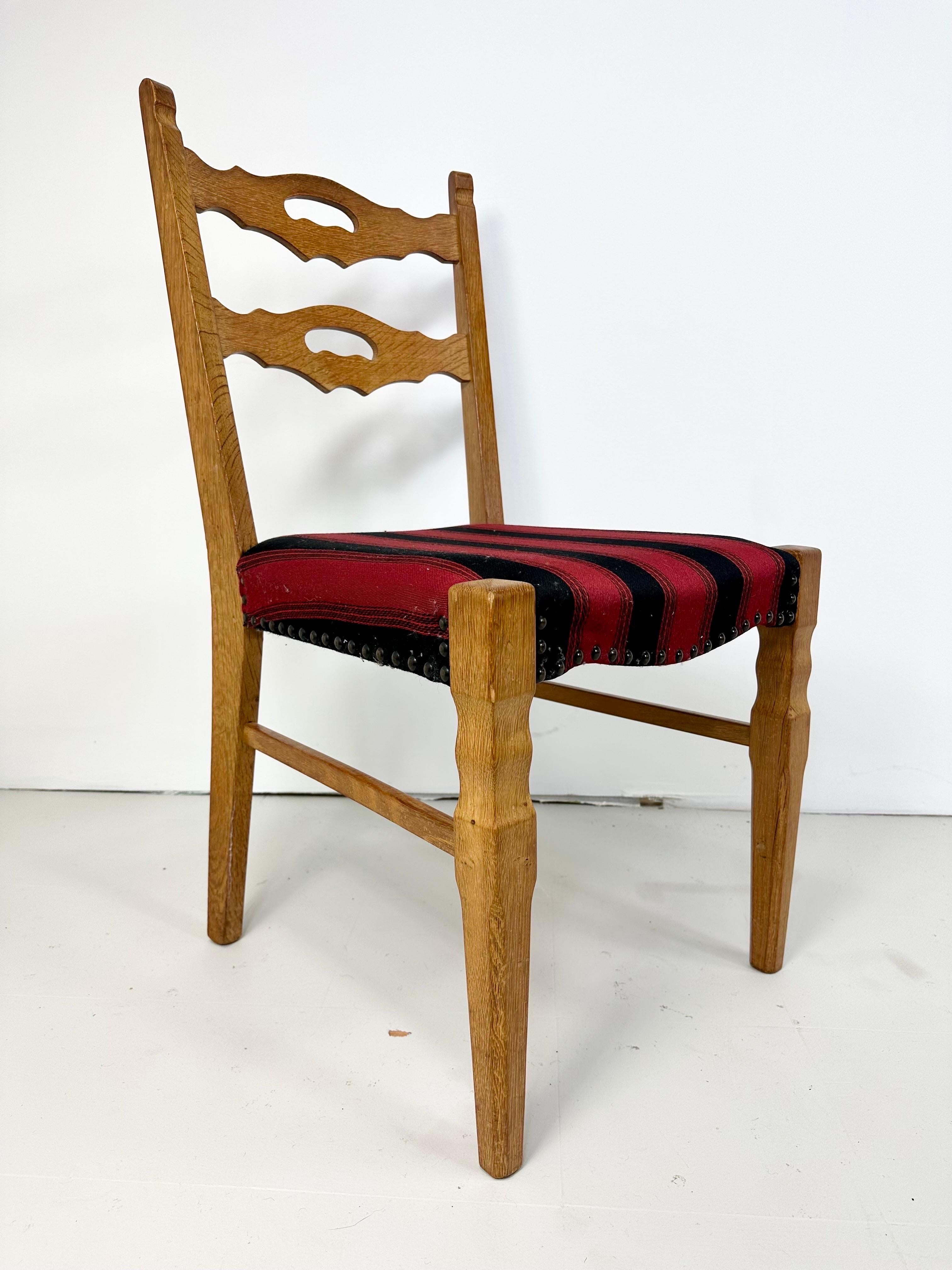 Danois 1960s Set of 6 Dining Chairs by Henning Kjaernulf en vente