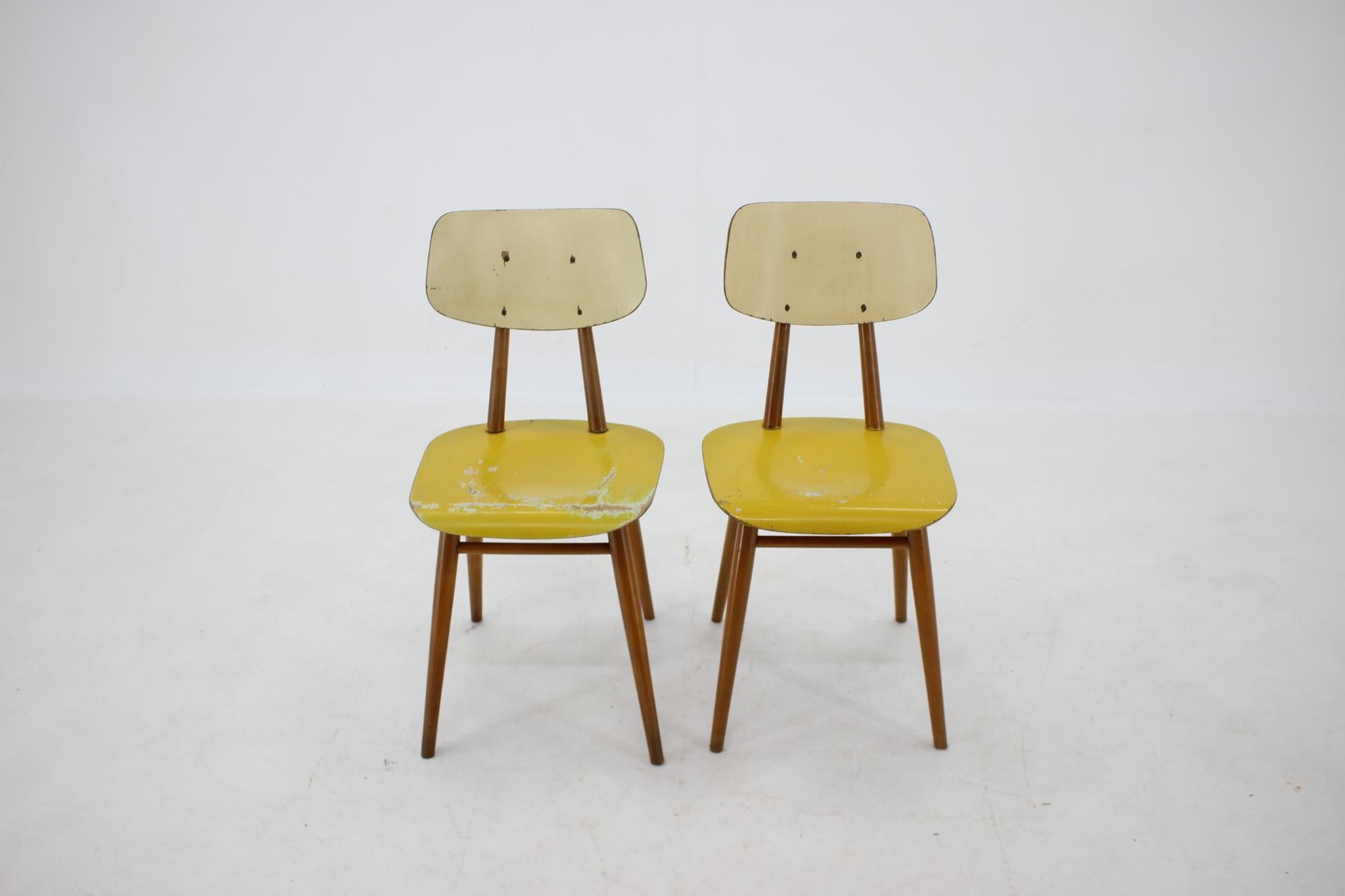 1960s Set of 6 Dining Chairs, Czechoslovakia 3