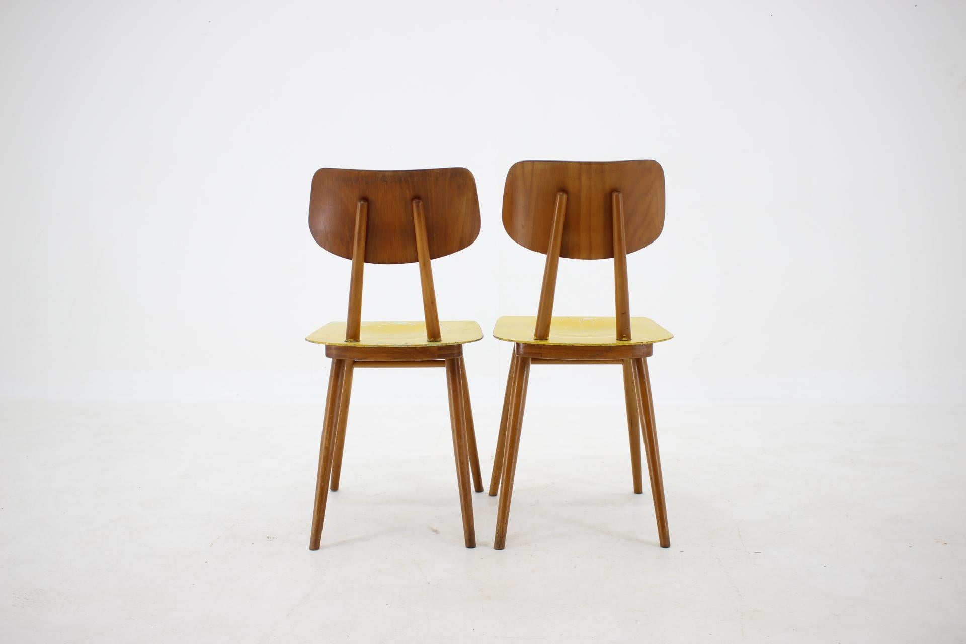 1960s Set of 6 Dining Chairs, Czechoslovakia 6