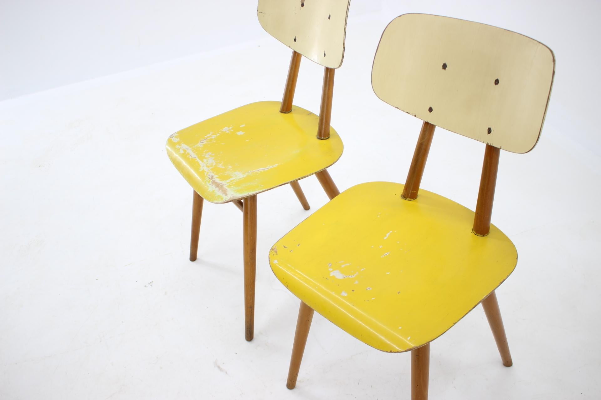 1960s Set of 6 Dining Chairs, Czechoslovakia 7