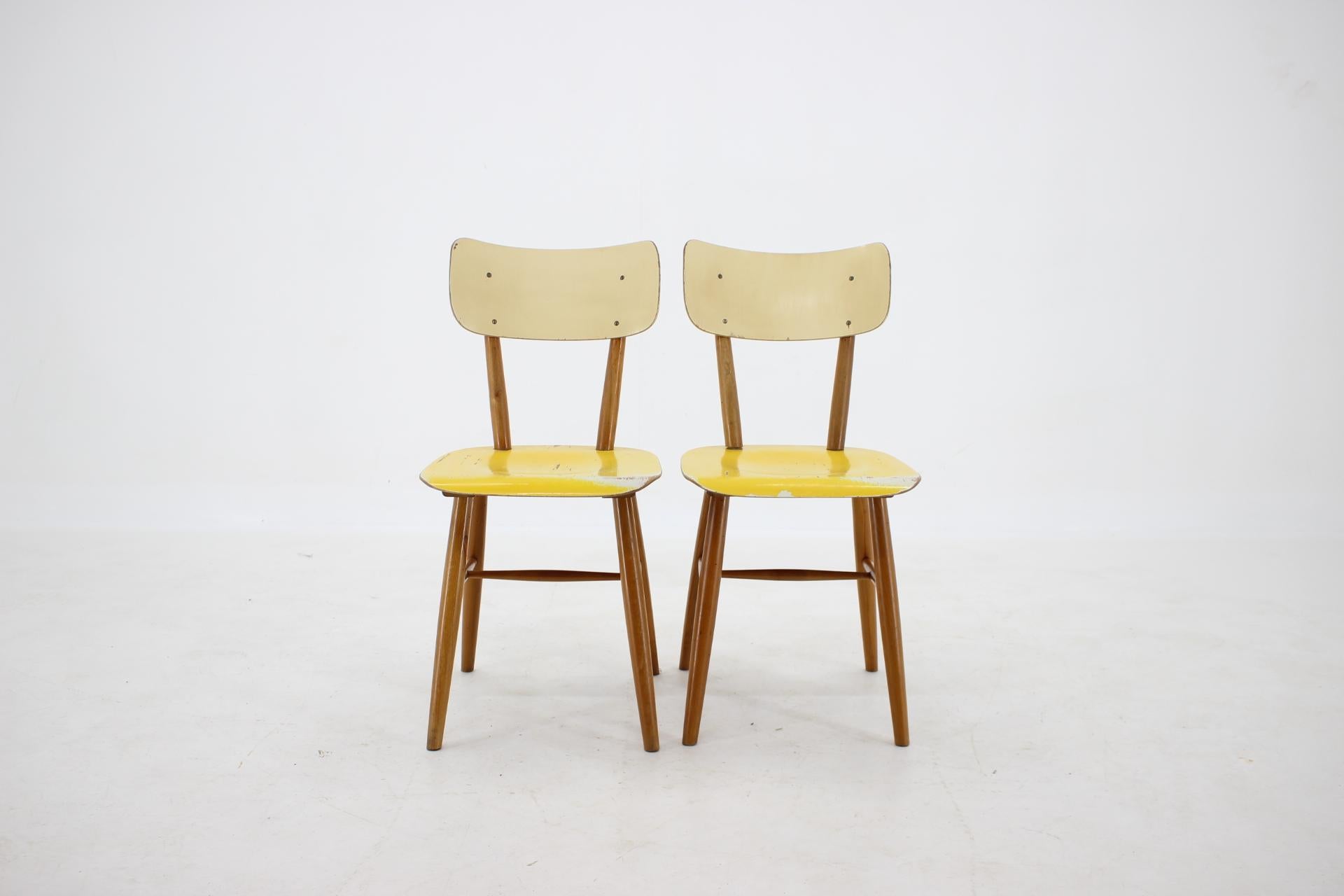 1960s Set of 6 Dining Chairs, Czechoslovakia 9