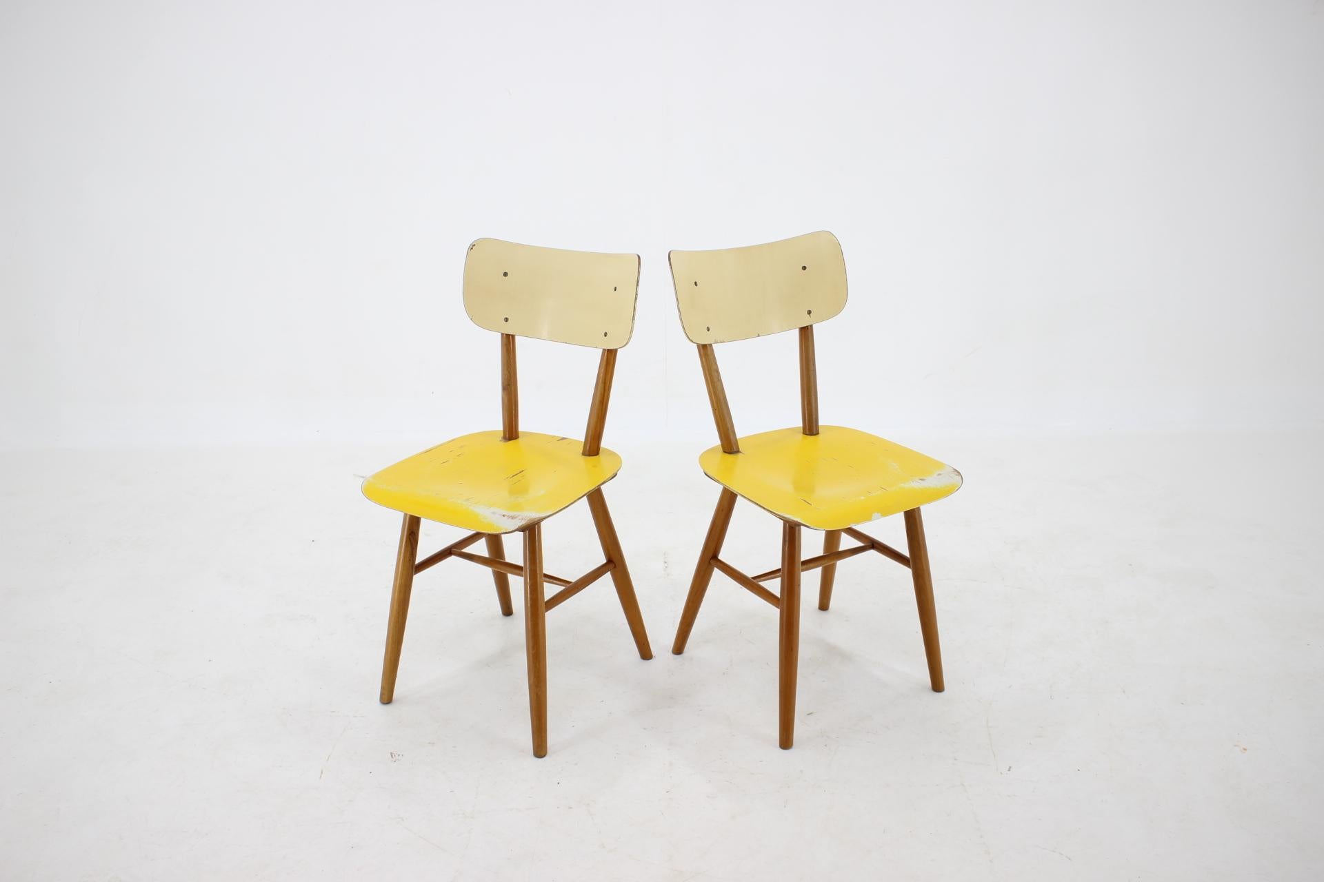 1960s Set of 6 Dining Chairs, Czechoslovakia 10
