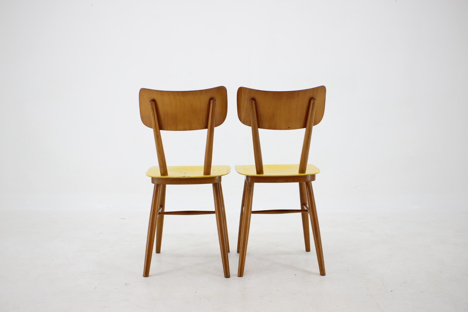 1960s Set of 6 Dining Chairs, Czechoslovakia 12