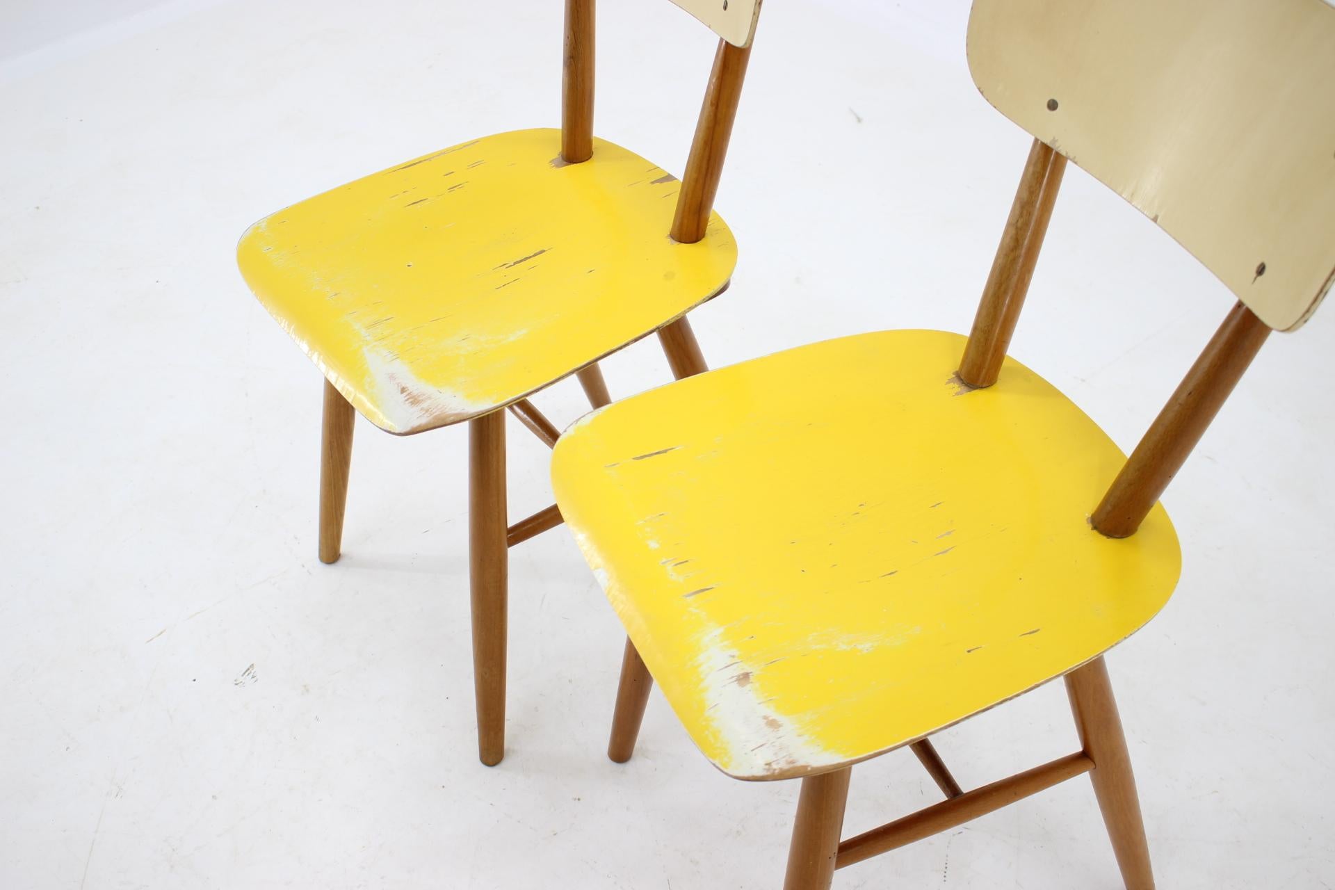 1960s Set of 6 Dining Chairs, Czechoslovakia 13