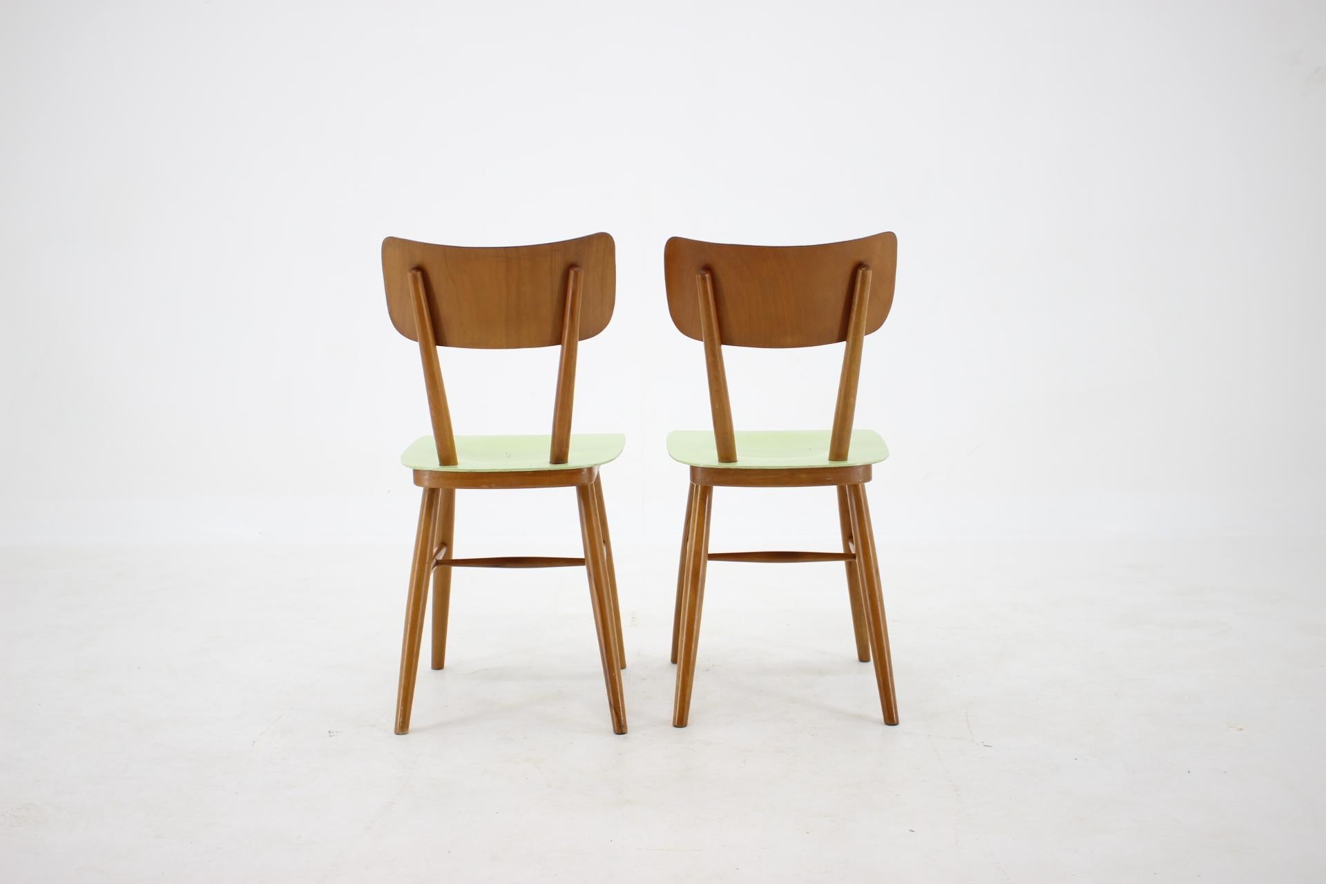 1960s Set of 6 Dining Chairs, Czechoslovakia In Good Condition In Praha, CZ