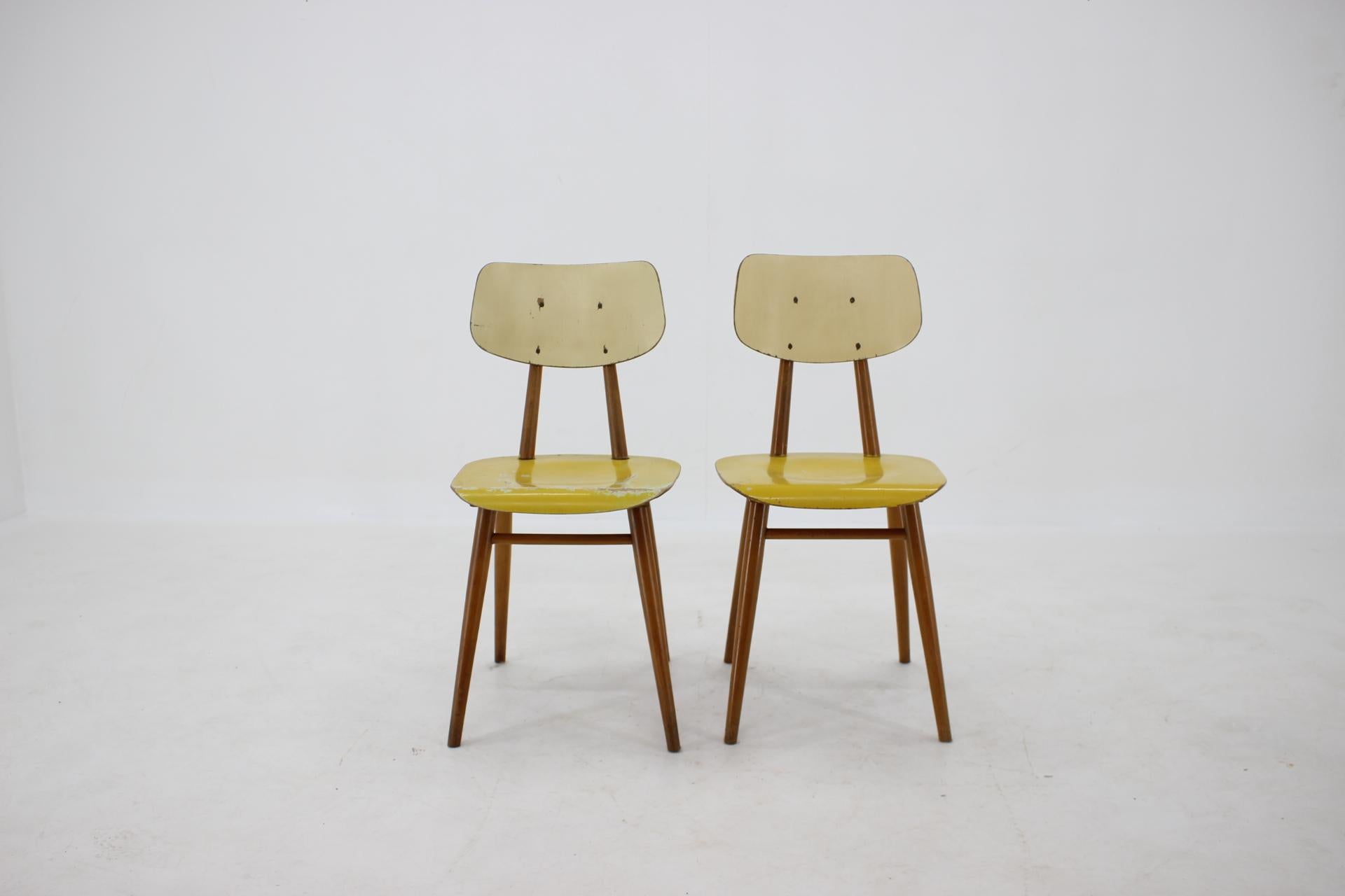 1960s Set of 6 Dining Chairs, Czechoslovakia 2
