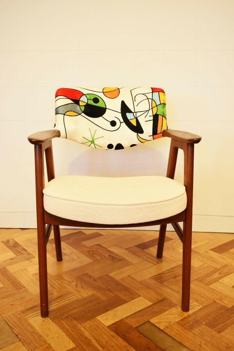 1960s Set of 6 Erik Kirkegaard Dining Chairs inspired by Joan Miro 5
