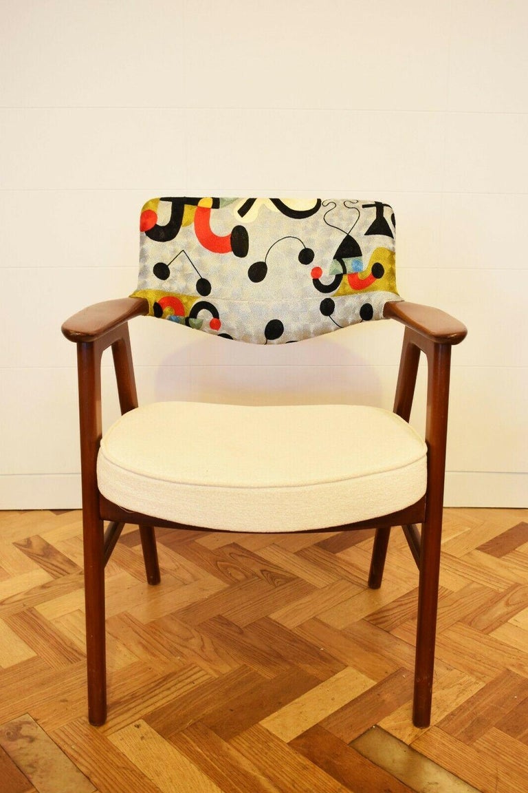 Scandinavian 1960s Set of 6 Erik Kirkegaard Dining Chairs inspired by Joan Miro