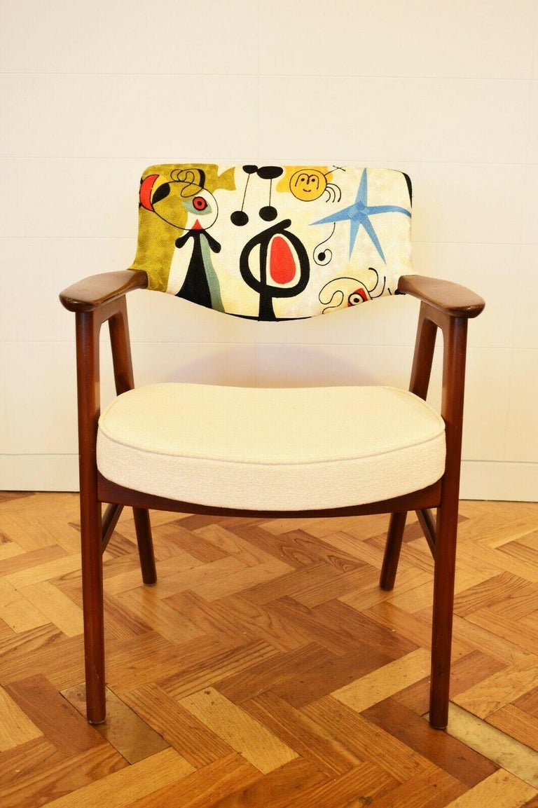 1960s Set of 6 Erik Kirkegaard Dining Chairs inspired by Joan Miro 2