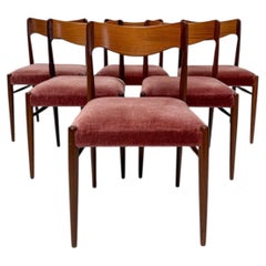 6er-Set dänischer Teakholz-Esszimmerstühle im Mid-Century-Design aus den 1960er Jahren