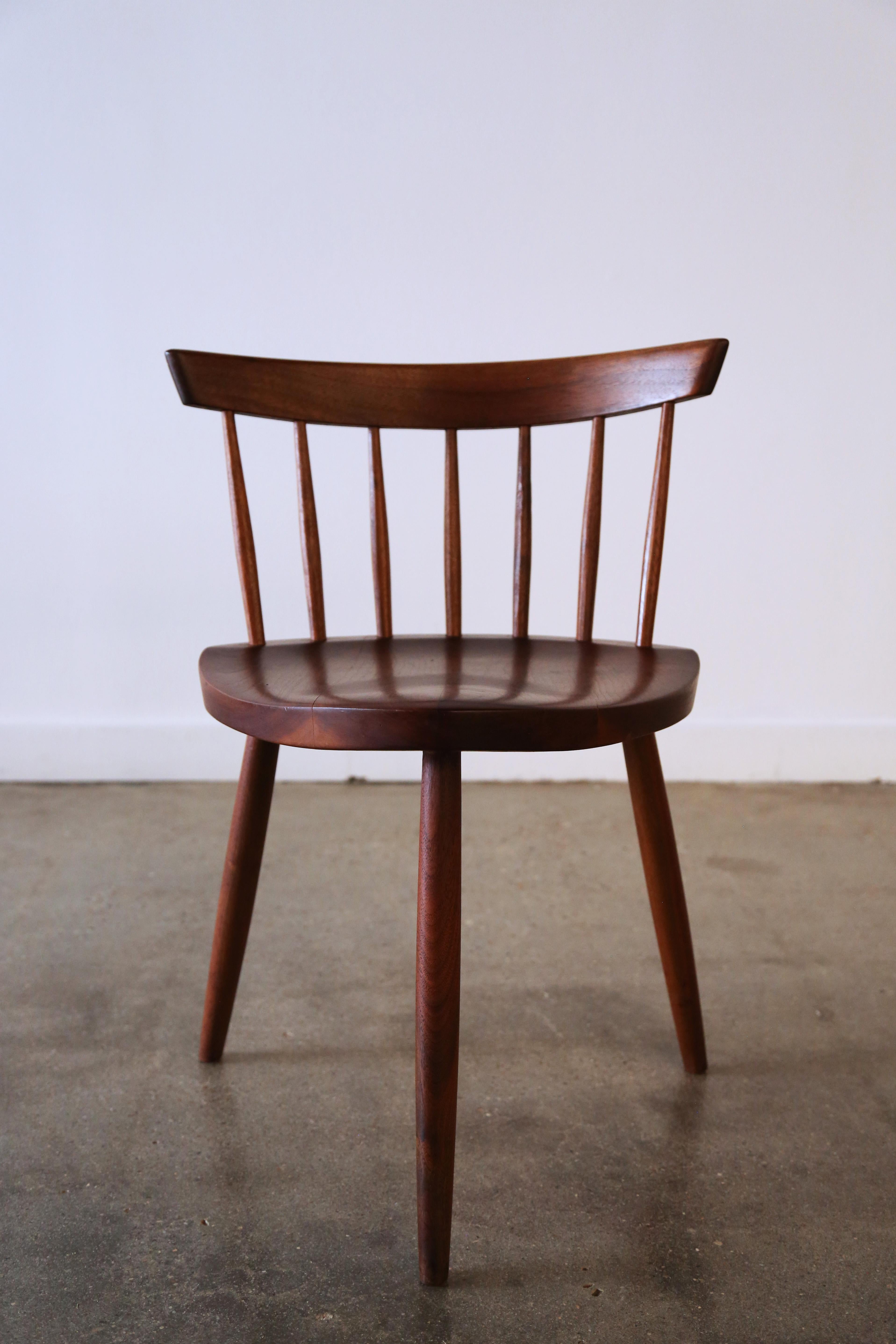 Set aus 6 Mira-Stühlen von Gino Russo George Nakashima Studio, 1960er Jahre (Moderne der Mitte des Jahrhunderts) im Angebot