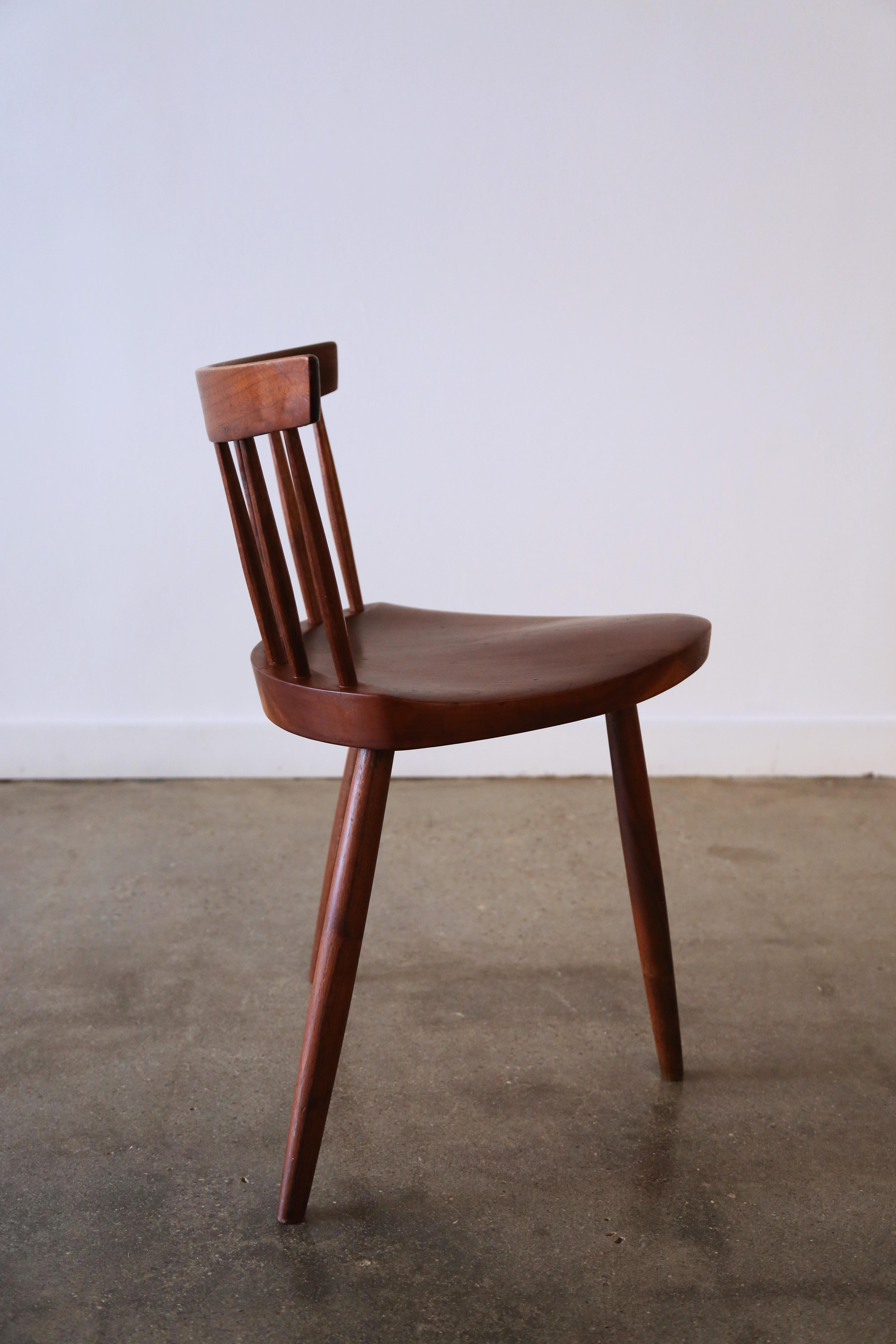 Set aus 6 Mira-Stühlen von Gino Russo George Nakashima Studio, 1960er Jahre (amerikanisch) im Angebot