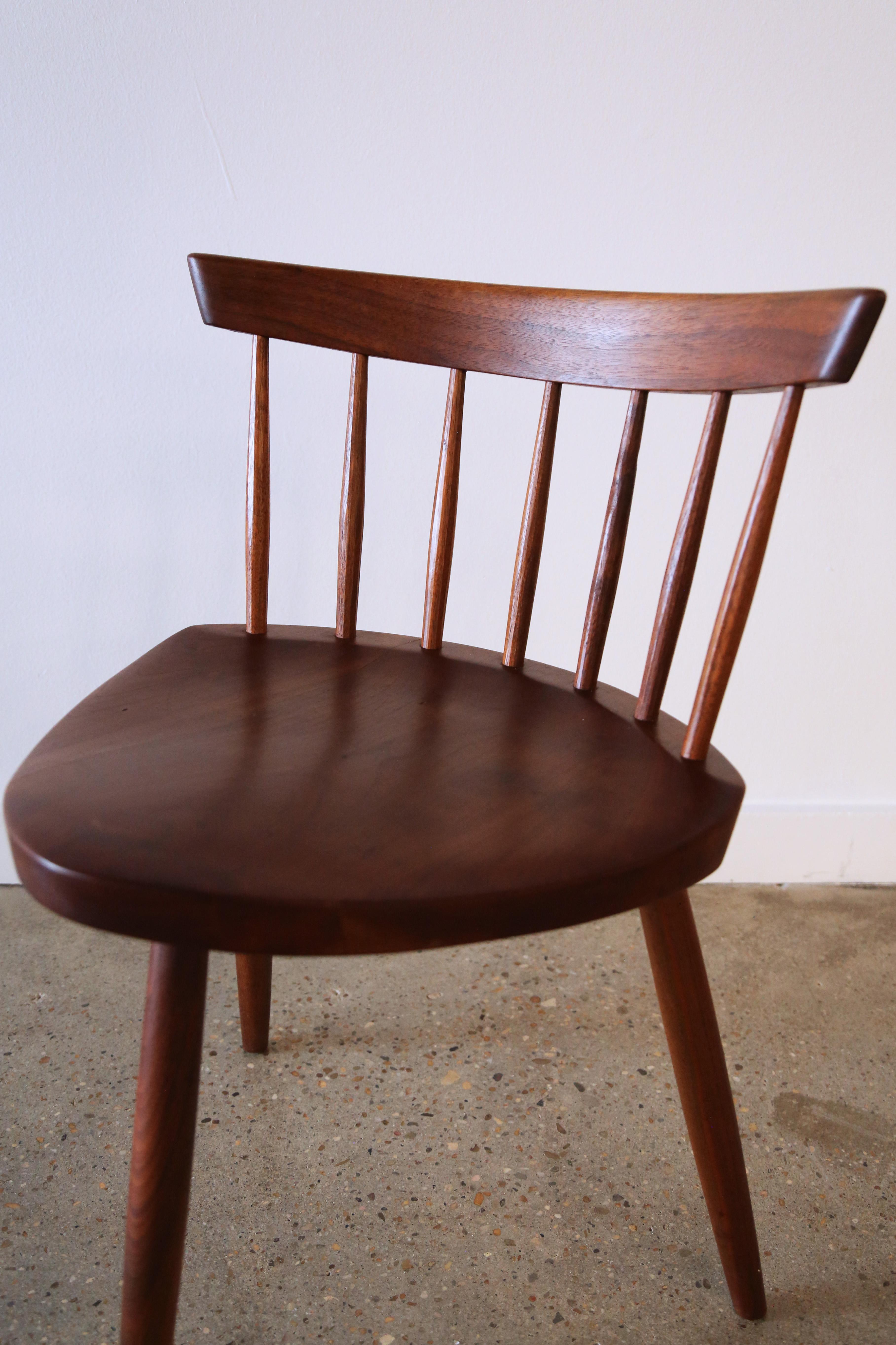 Set aus 6 Mira-Stühlen von Gino Russo George Nakashima Studio, 1960er Jahre (Kirsche) im Angebot