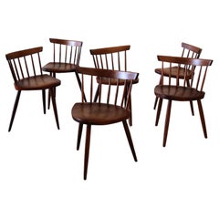 Ensemble de 6 chaises Mira de Gino Russo George Nakashima Studio, années 1960