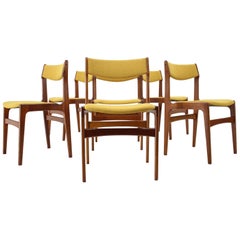 1960s Set of 6 Teak Dining Chairs, Denmark