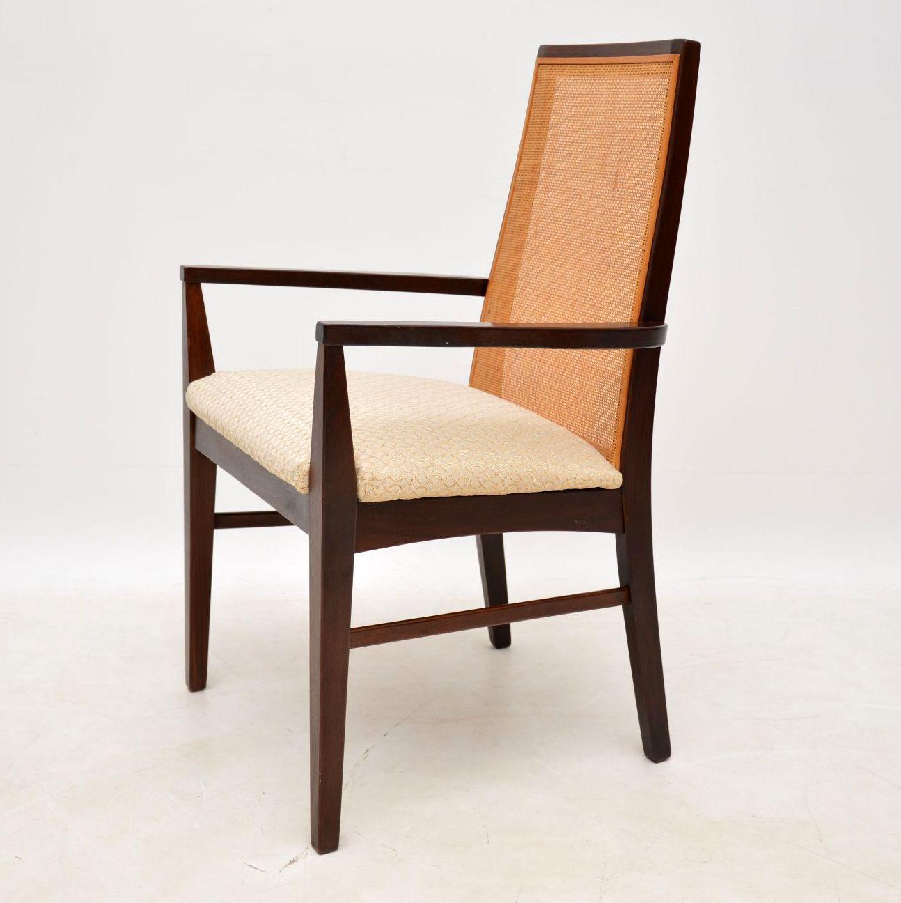 Mid-Century Modern 1960s Set of 6 Wood Dining Chairs by Dyrlund