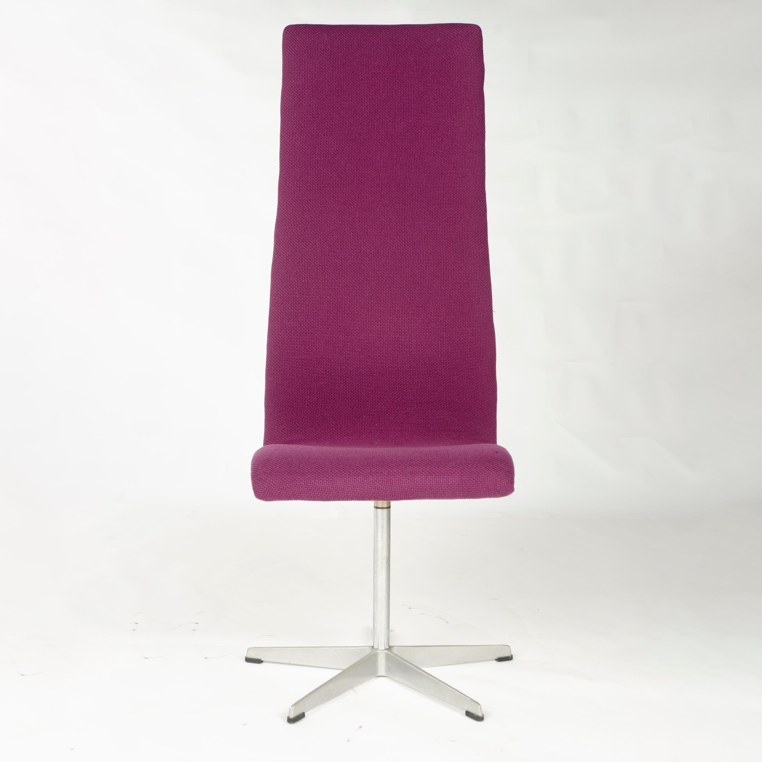 Danois Ensemble de 8 chaises danoises à haut dossier « Oxford » des années 1960 par Arne Jacobsen pour Fritz Hansen en vente