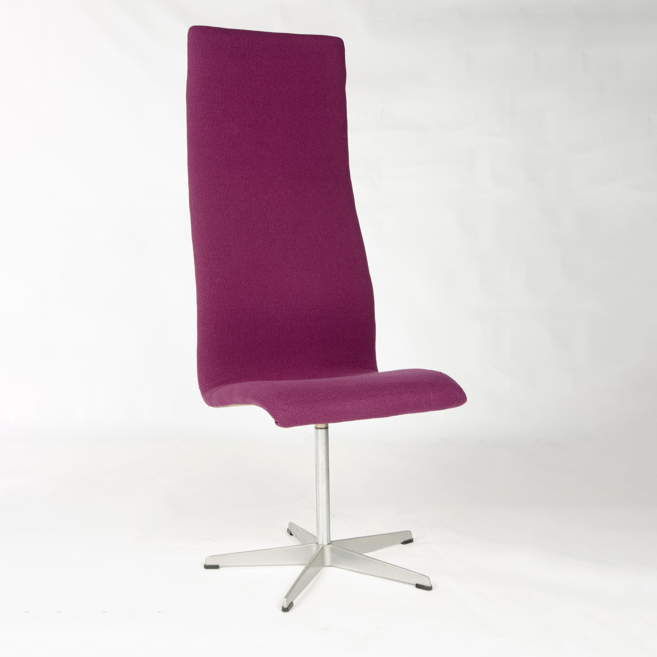 Moulage Ensemble de 8 chaises danoises à haut dossier « Oxford » des années 1960 par Arne Jacobsen pour Fritz Hansen en vente