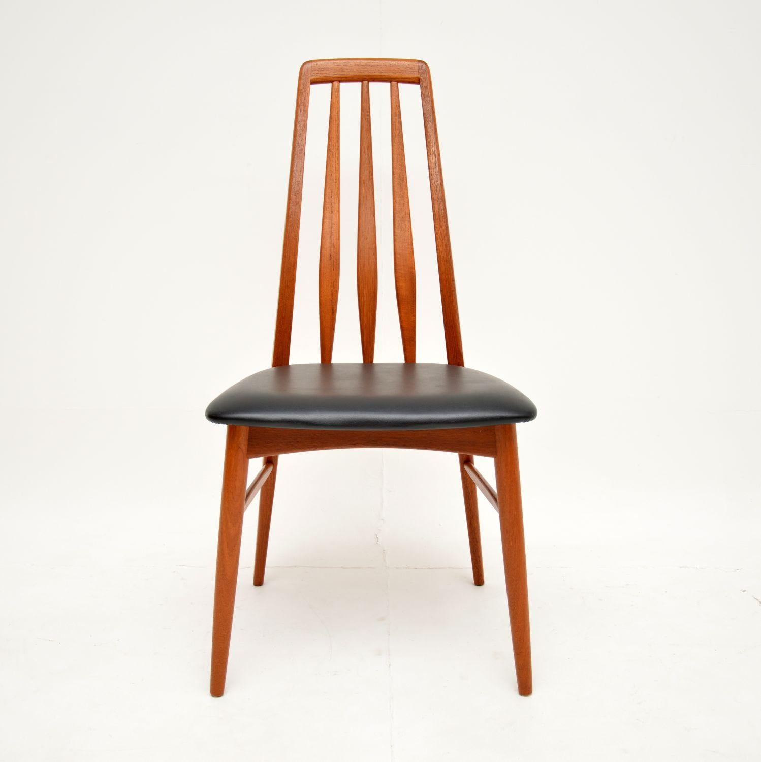 Mid-Century Modern 1960's Set of 8 Danish Teak Dining Chairs by Niels Koefoed
