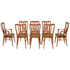 1960s Set of 8 Danish Teak Dining Chairs by Niels Koefoed