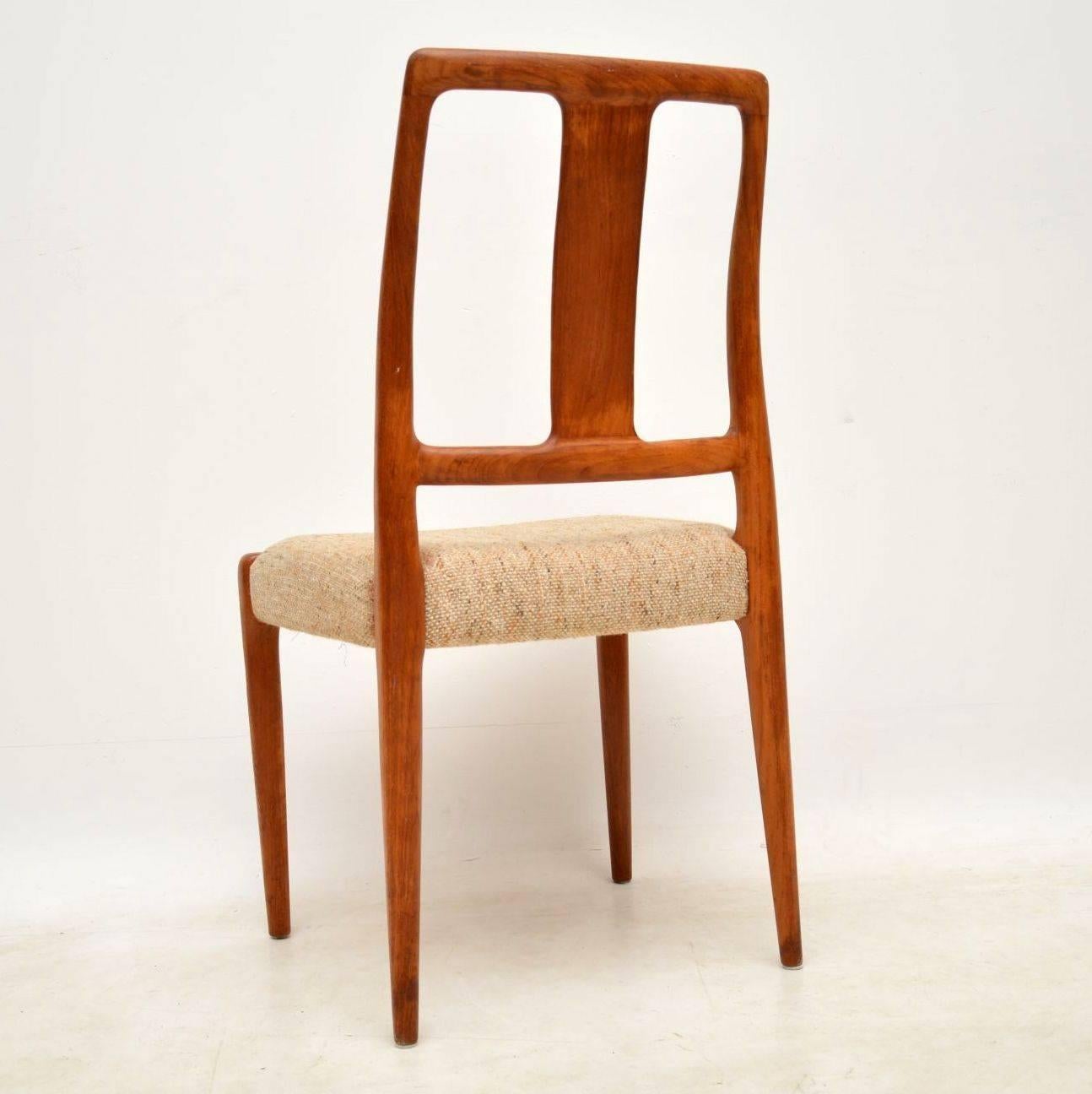 Mid-20th Century 1960s Set of Eight Danish Vintage Teak Dining Chairs