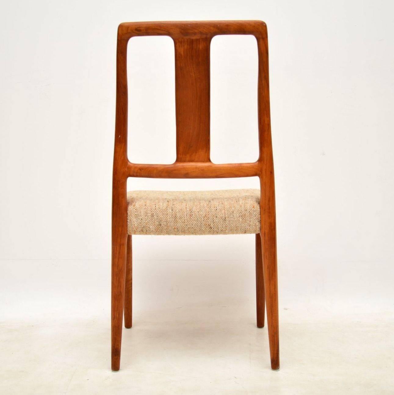 1960s Set of Eight Danish Vintage Teak Dining Chairs 1