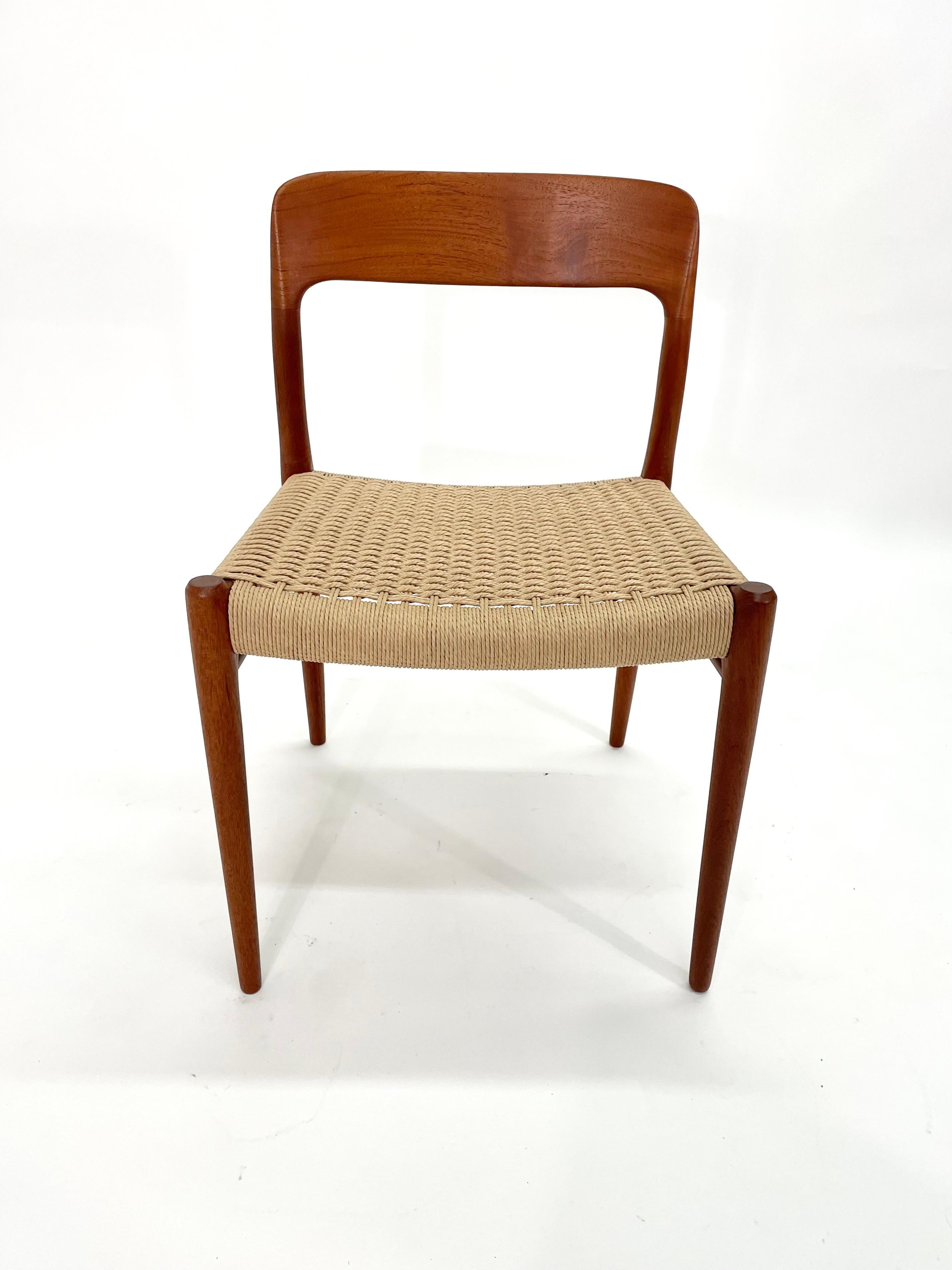 Danish 1960s Set of 8 Niels Moller Model 71 Teak Dining Chairs