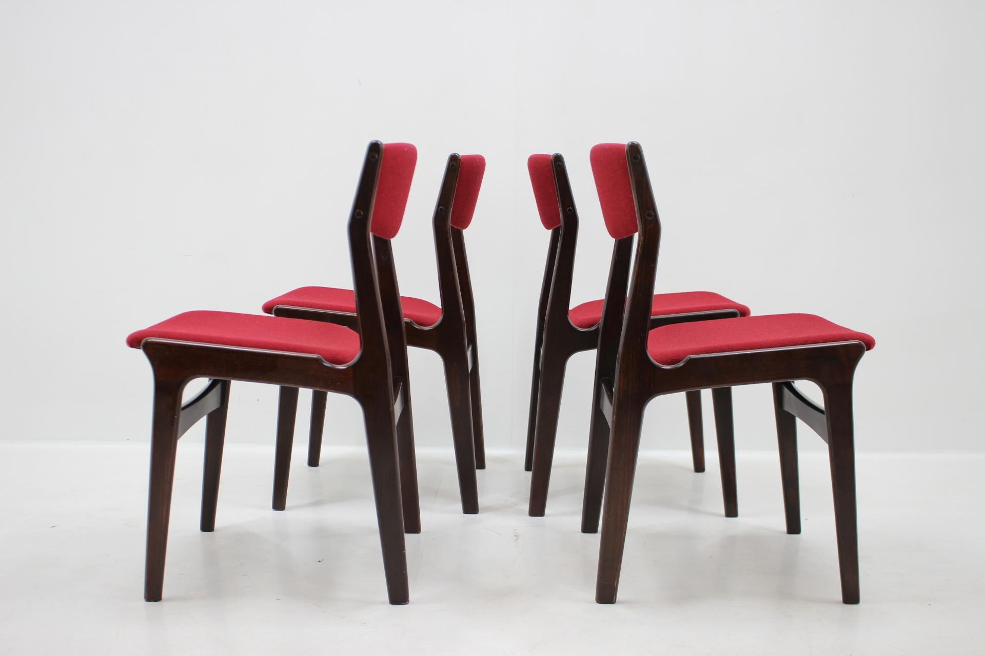 Danish 1960s Set of 4 Palisander Dining Chairs, Denmark
