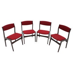 1960s Set of 4 Palisander Dining Chairs, Denmark