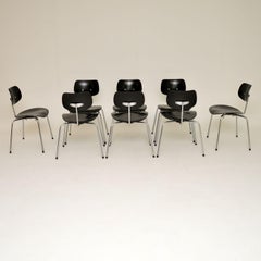 1960s Set of 8 Vintage Dining Chairs by Egon Eiermann