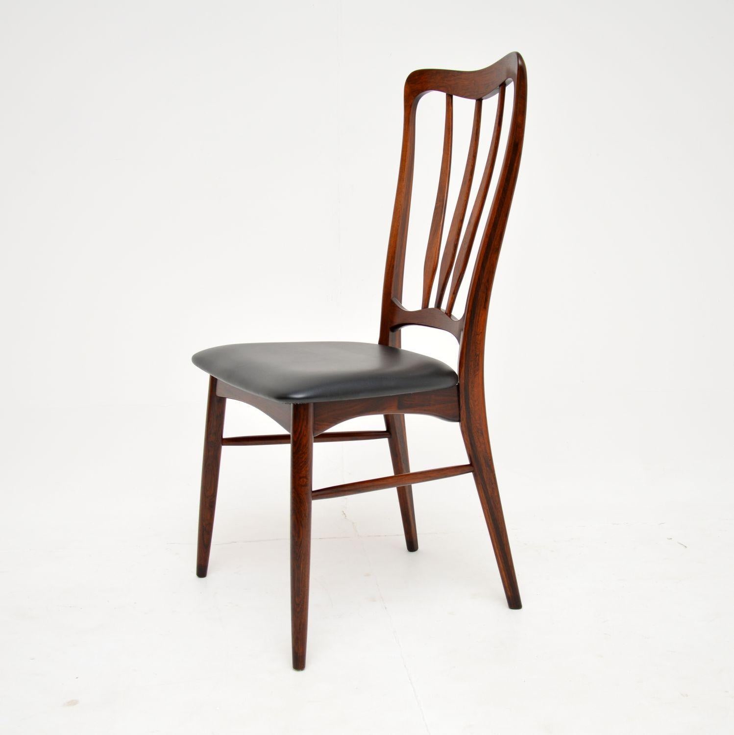 1960's Set of Danish Vintage Dining Chairs by Niels Koefoed 3
