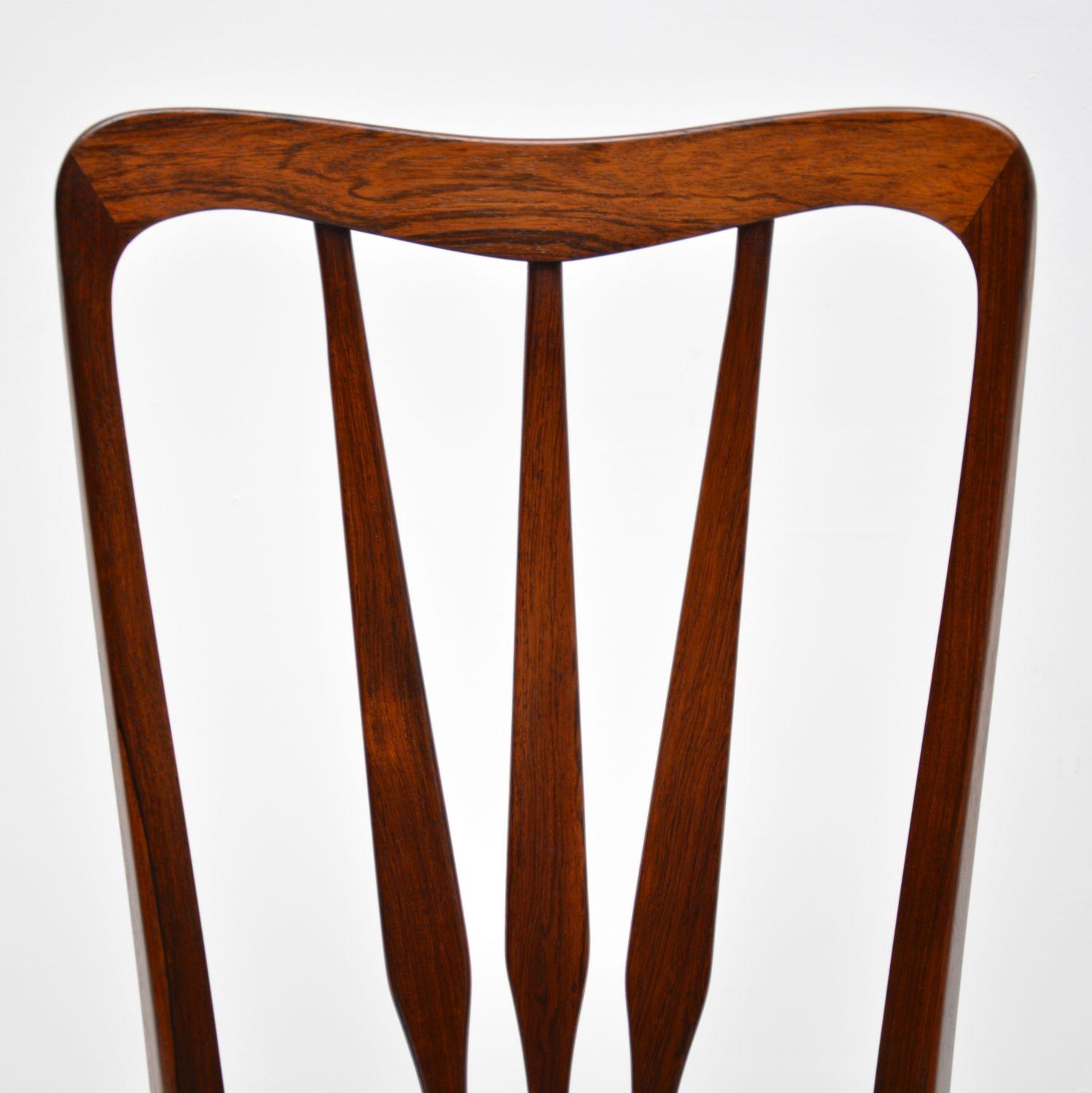 1960's Set of Danish Vintage Dining Chairs by Niels Koefoed 5