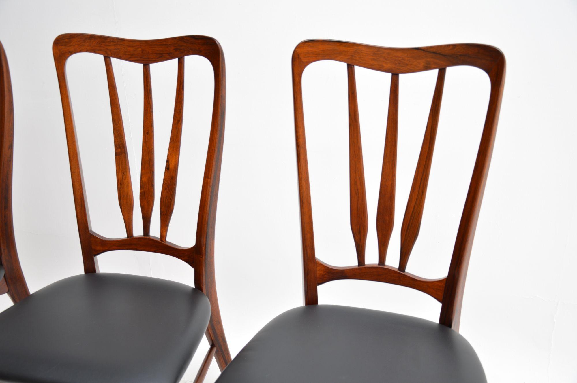 20th Century 1960's Set of Danish Vintage Dining Chairs by Niels Koefoed