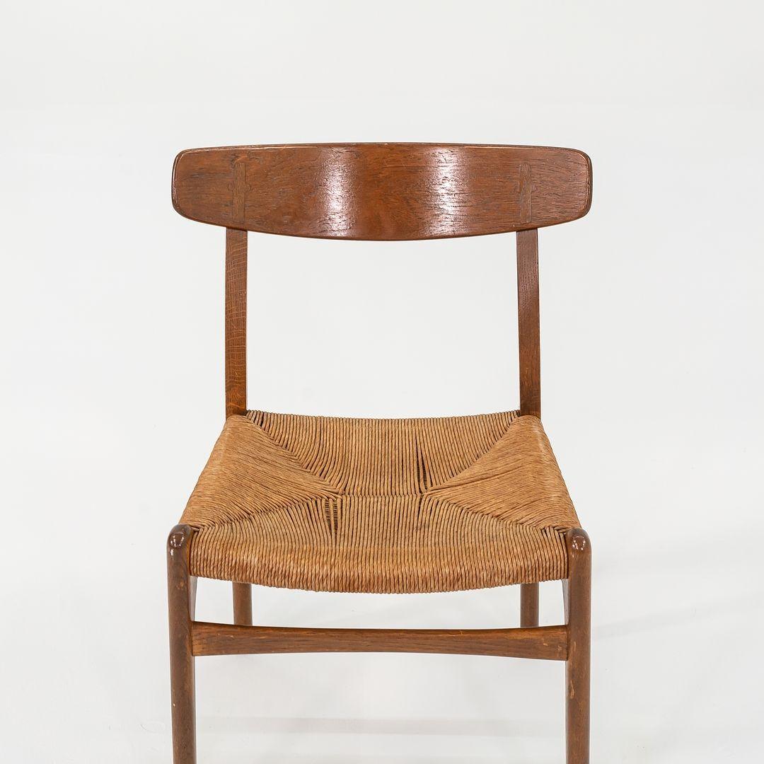 Set di otto sedie da pranzo in Oak di Hansen per Carl Hansen & Son del 1960 in vendita 5