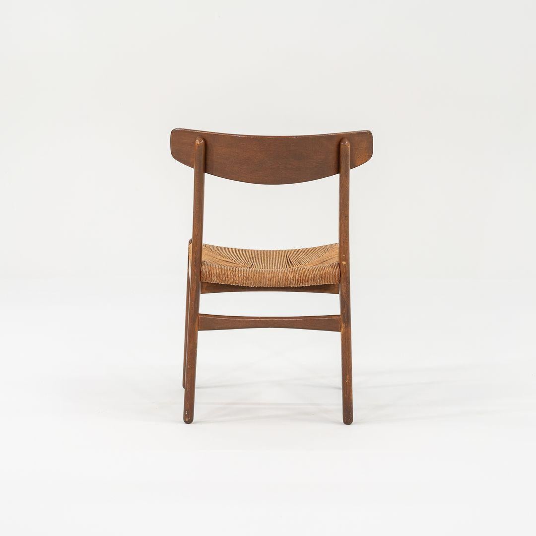 Moderno Set di otto sedie da pranzo in Oak di Hansen per Carl Hansen & Son del 1960 in vendita