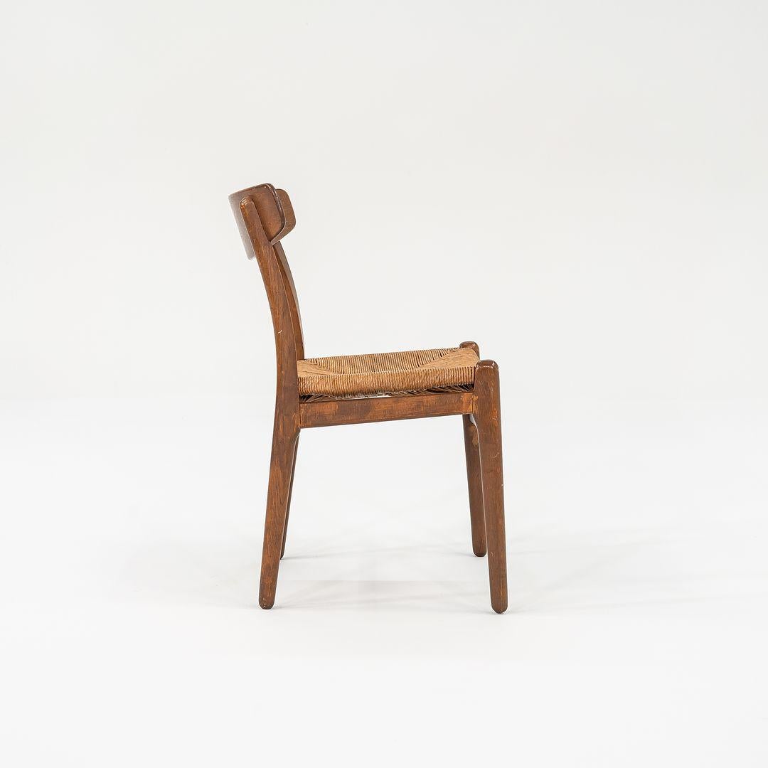 Set di otto sedie da pranzo in Oak di Hansen per Carl Hansen & Son del 1960 In condizioni buone in vendita a Philadelphia, PA