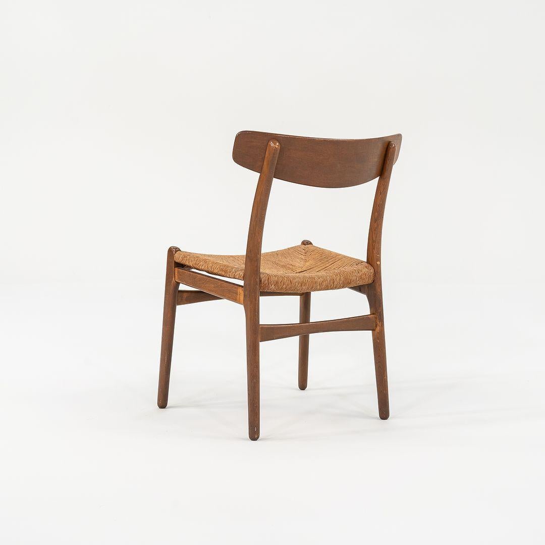 Metà XX secolo Set di otto sedie da pranzo in Oak di Hansen per Carl Hansen & Son del 1960 in vendita