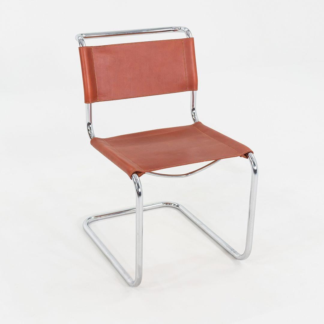 Ensemble de huit chaises d'appoint Marcel Breuer pour Thonet en cuir de selle des années 1960 en vente 3